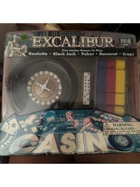 Excalibur Classic Parlor Games Five Casino Party Games Brand New